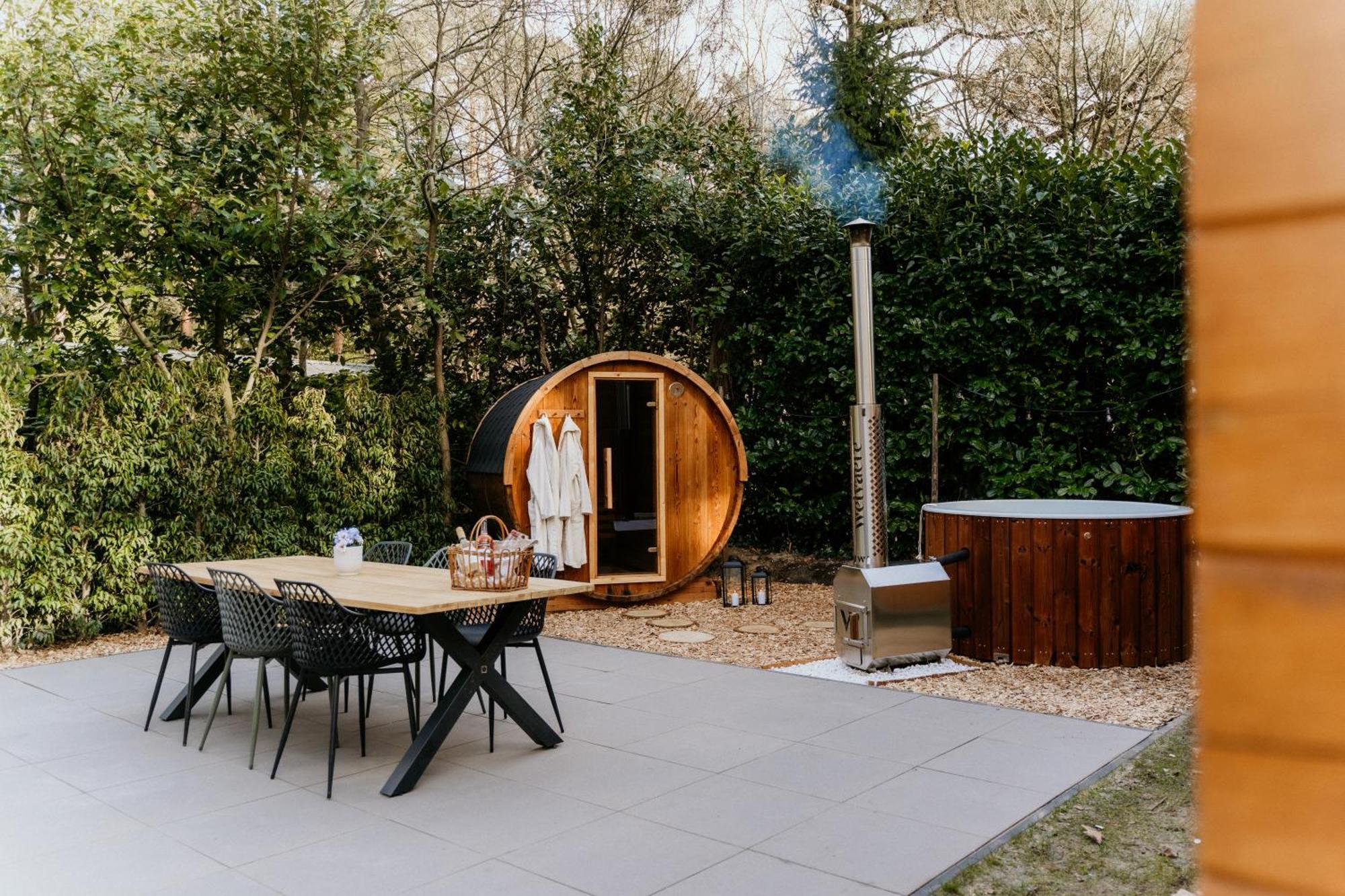 Romantisch Wellness Boshuisje Met Sauna & Hottub Meijel Extérieur photo