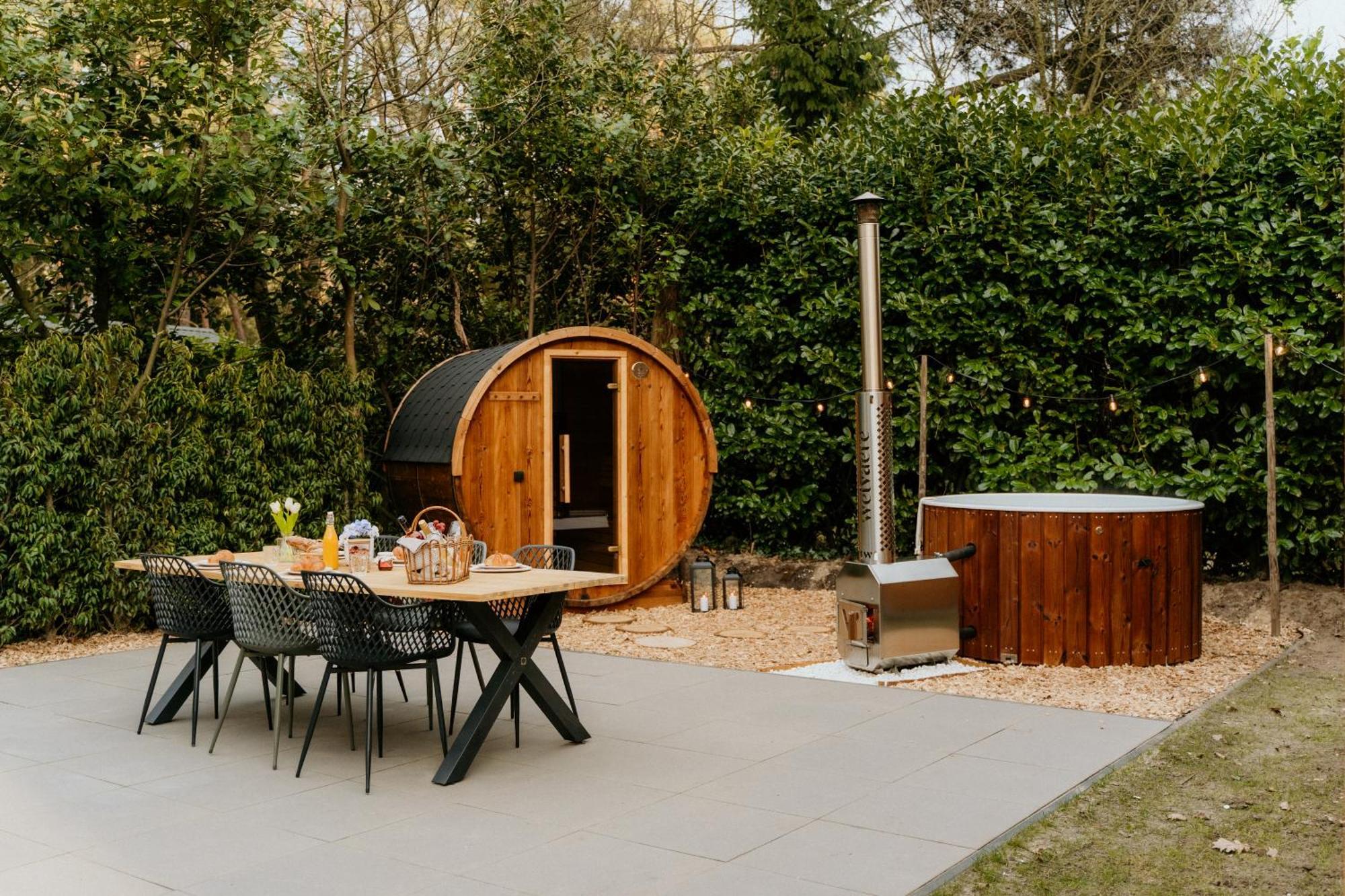 Romantisch Wellness Boshuisje Met Sauna & Hottub Meijel Extérieur photo